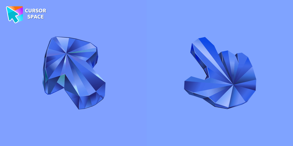 Blue Sapphire Texture cursor cursor pack